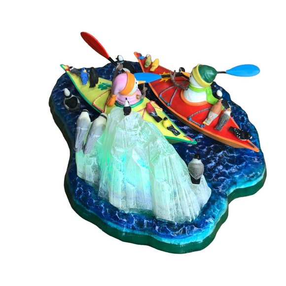 Lenox Kayaking with Friends Snowman Collection Birds Lynn Bywaters Figurine Ligh - Picture 14 of 16